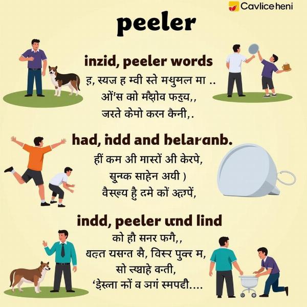 Using "Peeler" in a Hindi Sentence