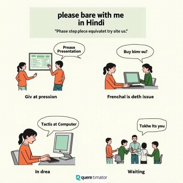 Practical Examples of Using "Please Bare With Me" in Hindi