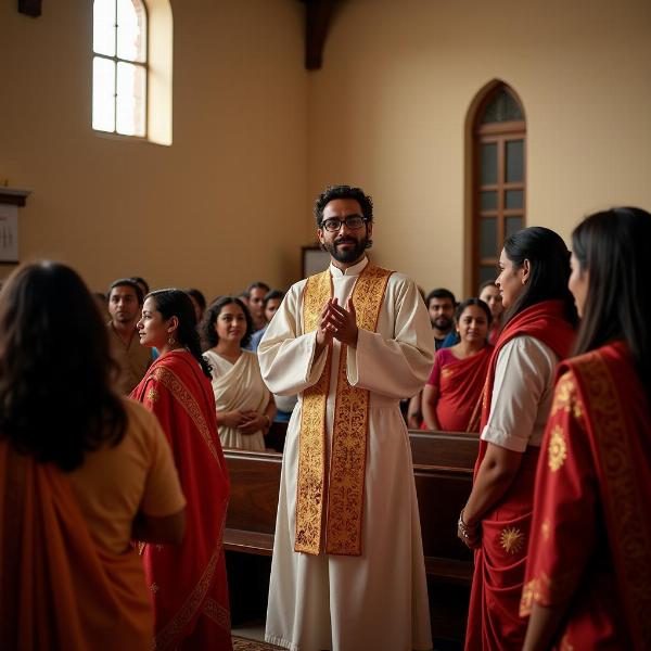 Vicar in an Indian Church