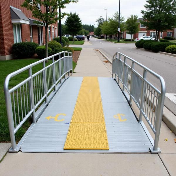 Accessible ramp for wheelchair users