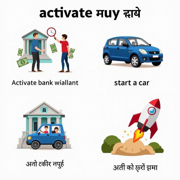 Activate Meaning in Hindi - Different Contexts