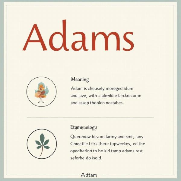 Adams Name Meaning