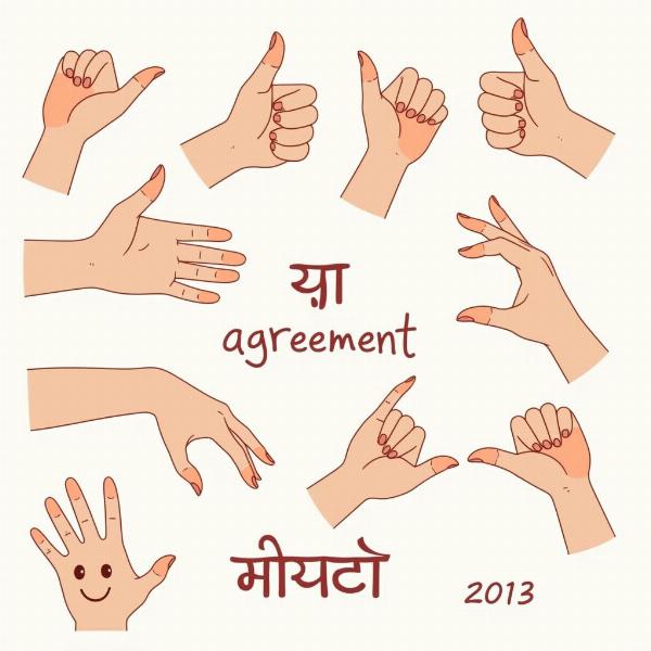 Various expressions of agreement in Hindi