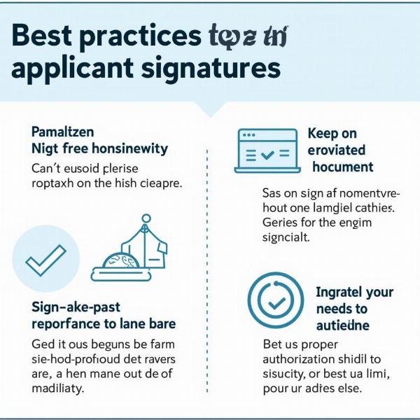 Best Practices for Applicant Signature