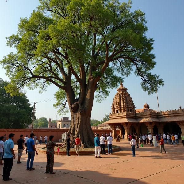 Ashwath Tree Near Temple