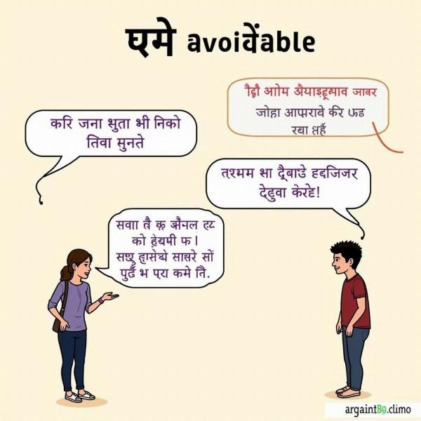 Conversation about Avoidable Matters in Hindi