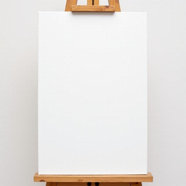 A blank canvas representing new beginnings