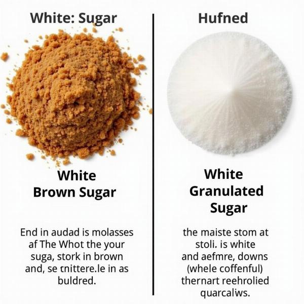 Brown Sugar vs. White Sugar (Chini)