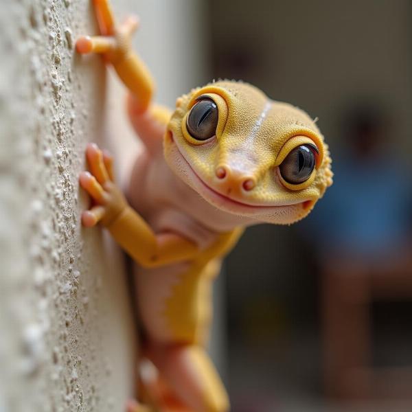 Common House Gecko in India