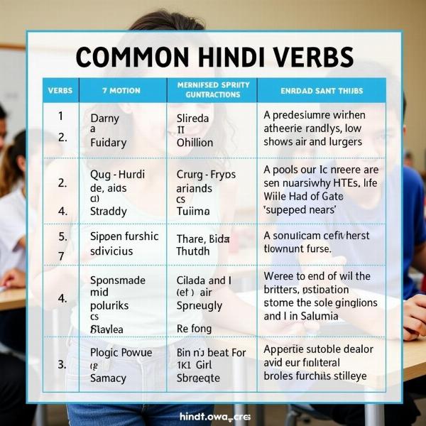 Common Hindi Verbs