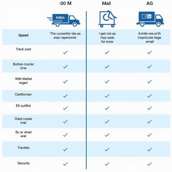 Comparing Courier and Mail Services