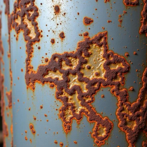 Corrosion on a Metal Surface