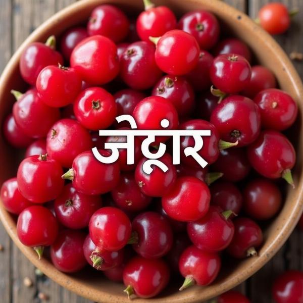 Cranberry in Hindi