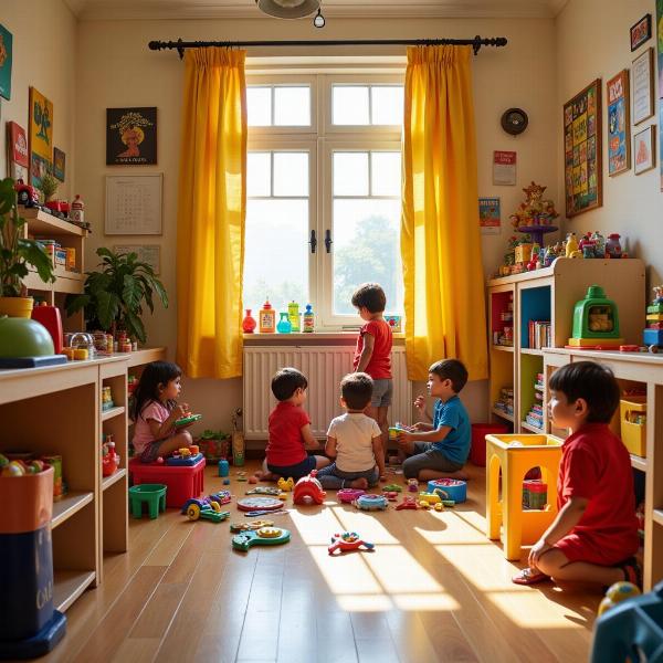 Creche room in India