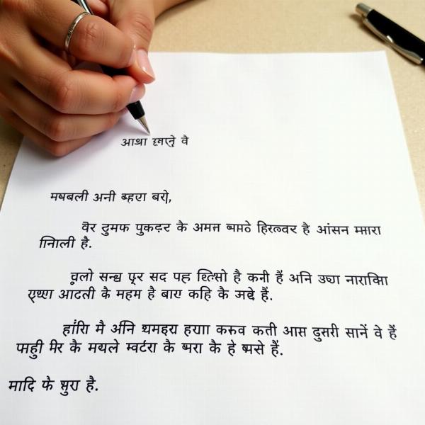 Dear Ka Meaning in Hindi: Formal Correspondence