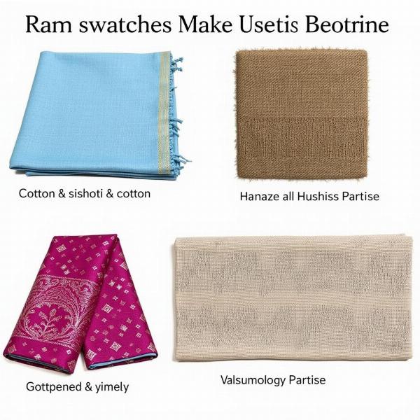 Different dhoti fabrics