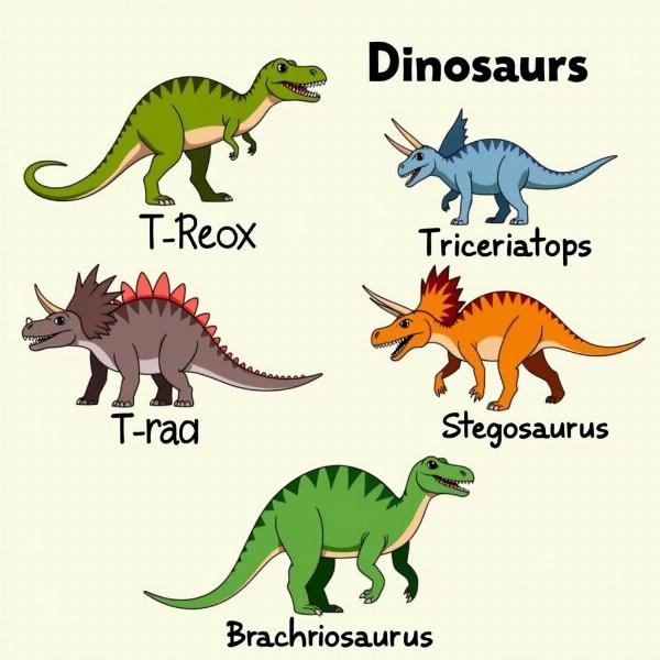 Dinosaur Types Hindi Names