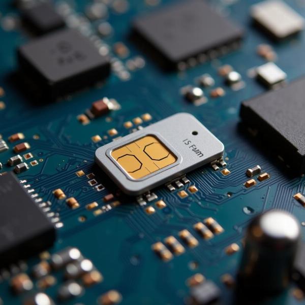 E SIM Chip Inside a Phone