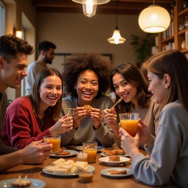 Family Gathering with Snacks