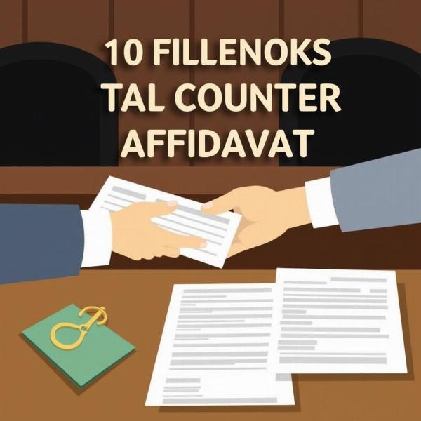 Filing a Counter Affidavit in Court