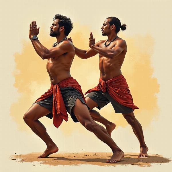 Kalaripayattu Footwork Training