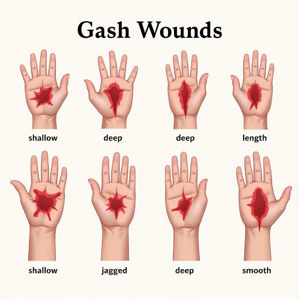 Types of Gash Wounds