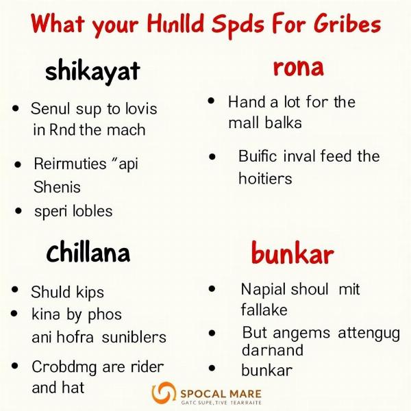 Hindi Expressions for Gripes