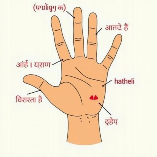 Hand Body Parts in Hindi