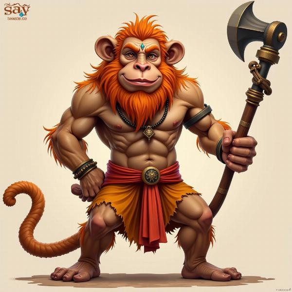 Hanuman, the Hindu Monkey God