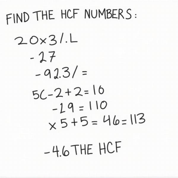 HCF Calculation using Prime Factorization