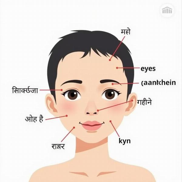 Head and Face in Hindi