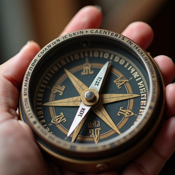 Heading North with a Compass in Hindi