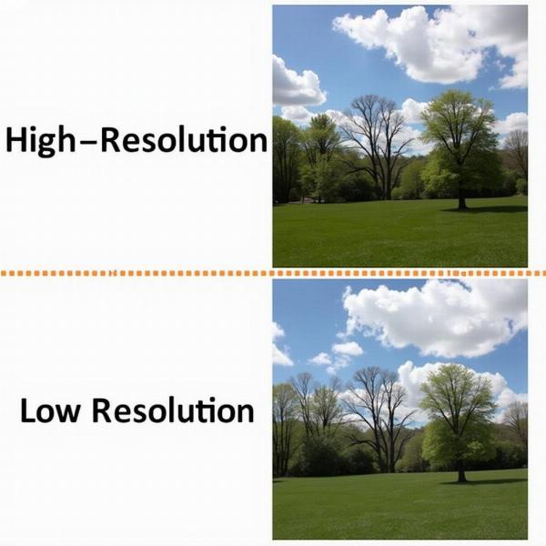 High vs Low Resolution Comparison