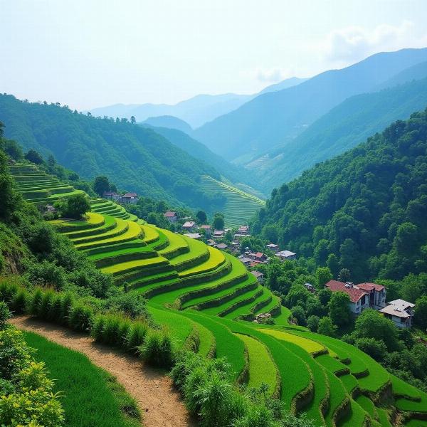 Hilly Region Landscape in India