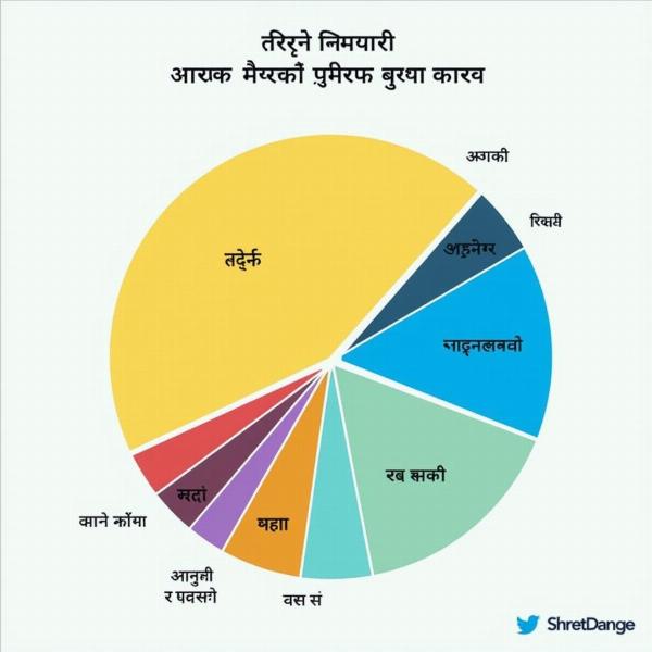 Hindi Expenditure Chart