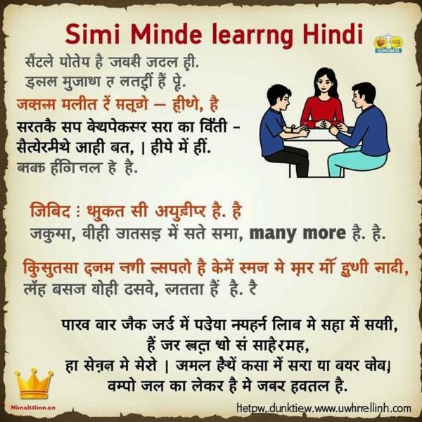 Hindi Language Learning