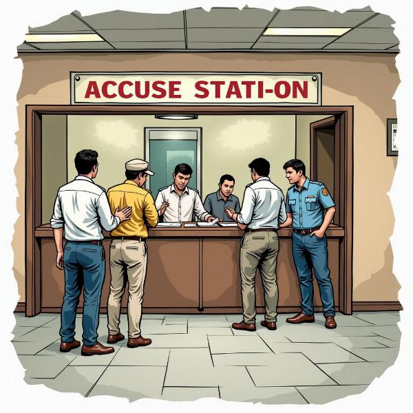 Hindi Meaning of Accuse - Police Station