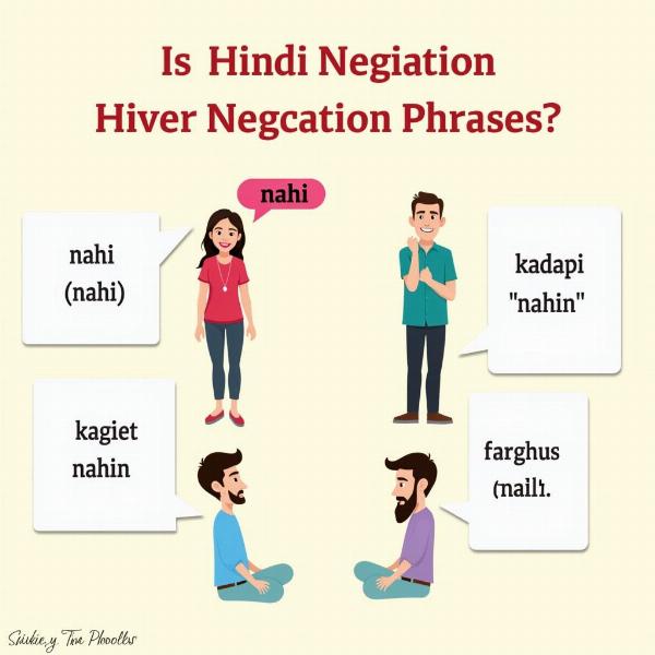 Examples of Hindi Negation Phrases