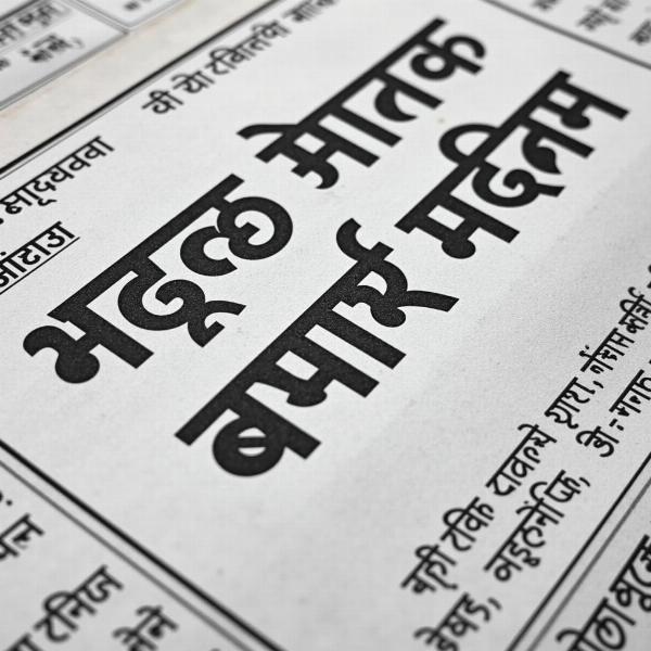 Hindi Newspaper Headline