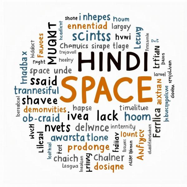 Hindi Space Vocabulary