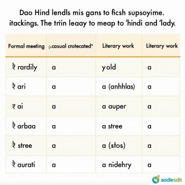 Hindi Translations for "Lady" in Various Situations