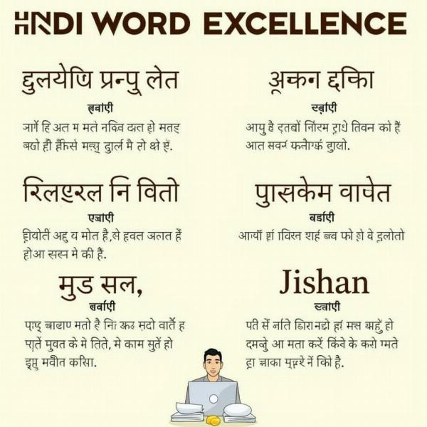 Hindi Words for Excellence