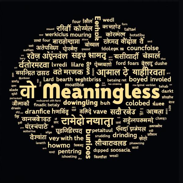 Hindi Words for Meaningless