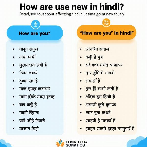 How are you in Hindi?