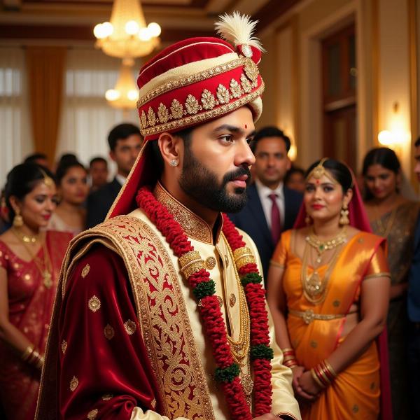 Indian Wedding Ceremony with Groom