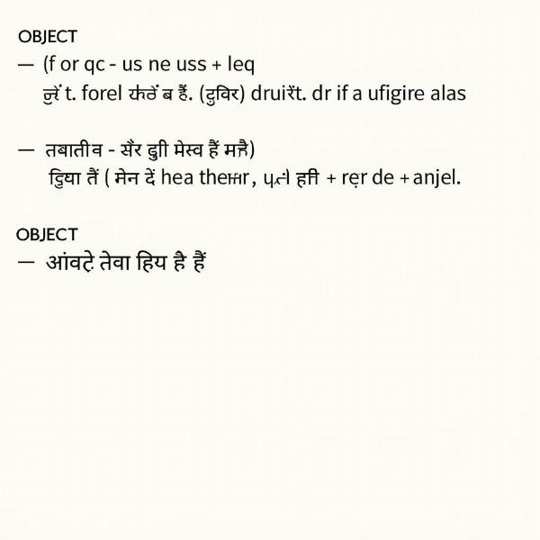 Importance of Subject and Object in Hindi Grammar