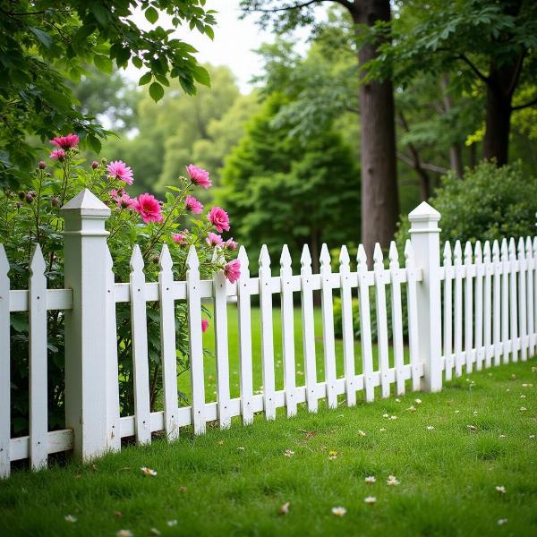 Inclosed Garden with Fence