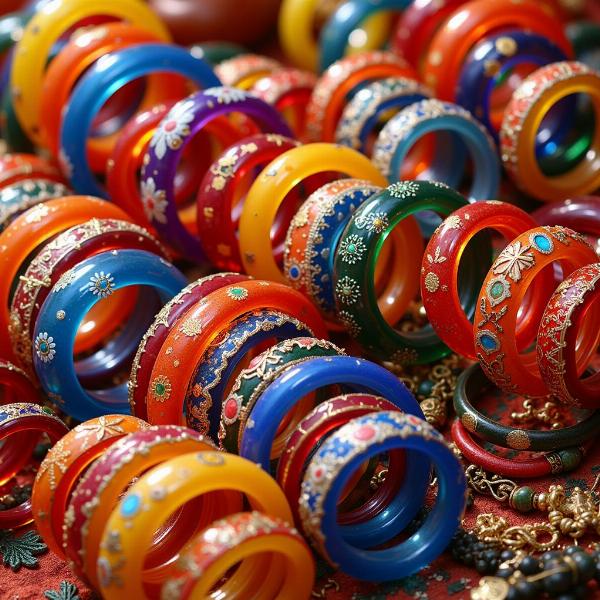 Indian glass bangles (chudiyan)