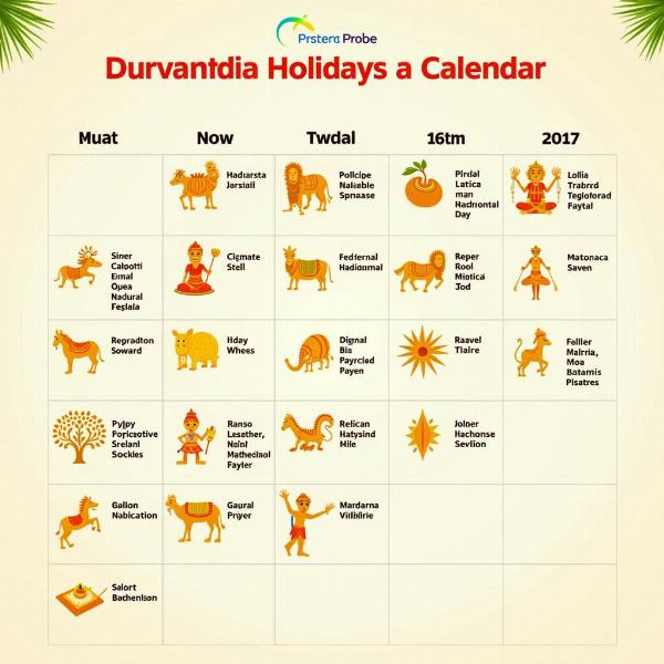 Indian Holiday Calendar