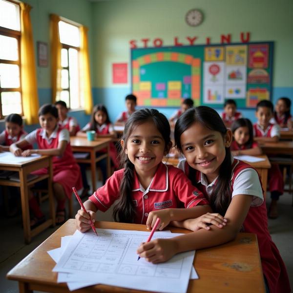 Indian Primary School Classroom